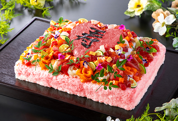 ちらし寿司ケーキ